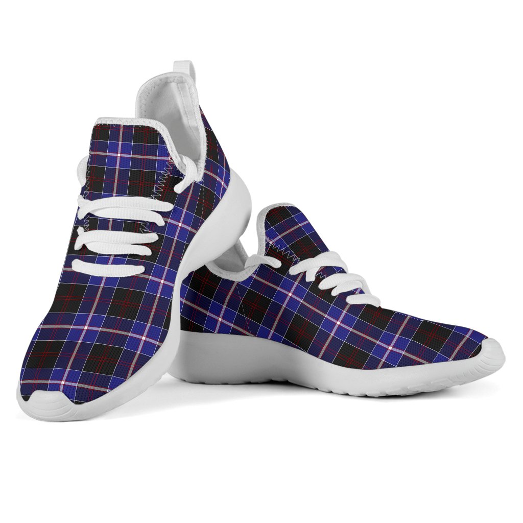 Dunlop Modern Tartan Plaid Mesh Knit Sneakers