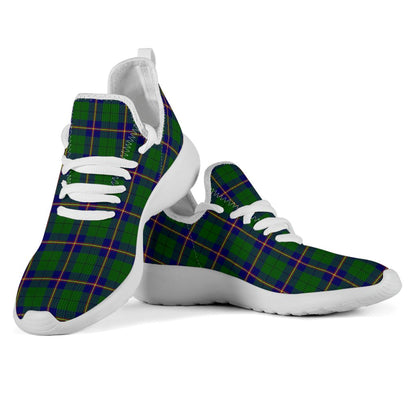 Carmichael Modern Tartan Plaid Mesh Knit Sneakers