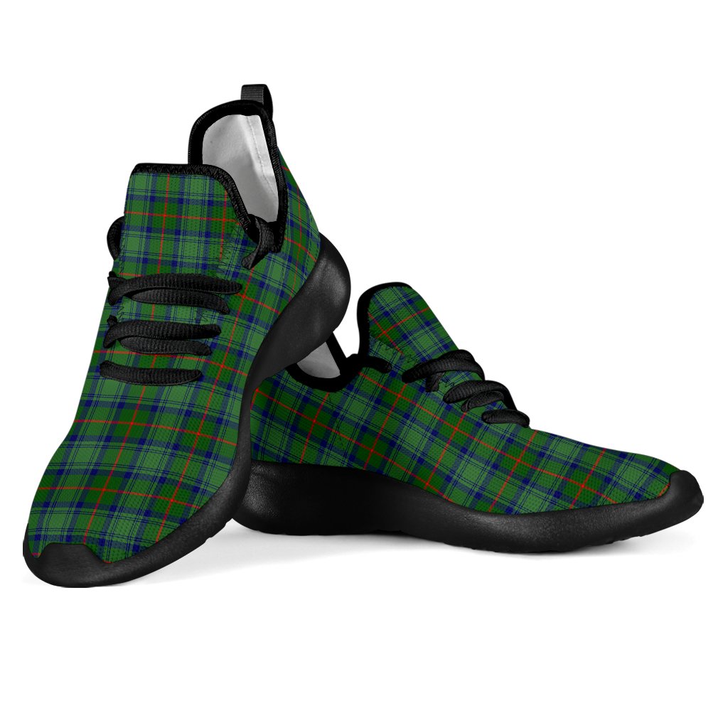 Cranstoun Tartan Plaid Mesh Knit Sneakers