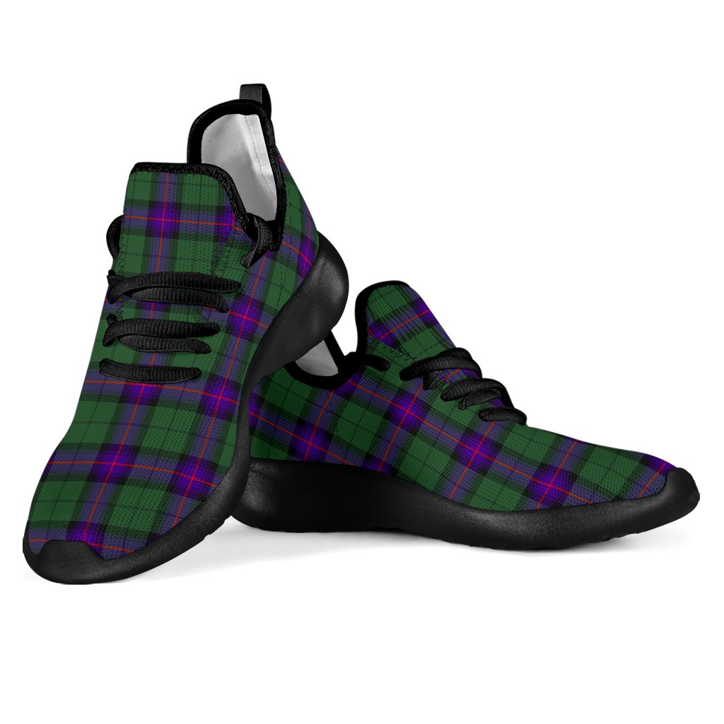 Armstrong Modern Tartan Plaid Mesh Knit Sneakers