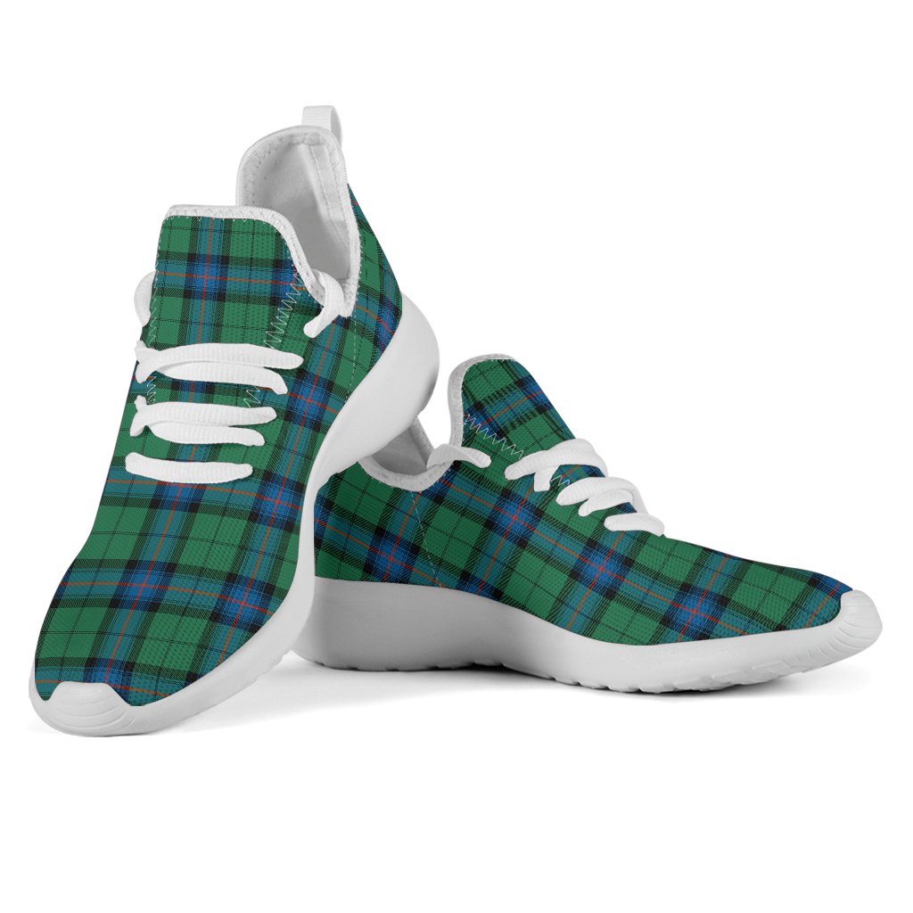 Armstrong Ancient Tartan Plaid Mesh Knit Sneakers