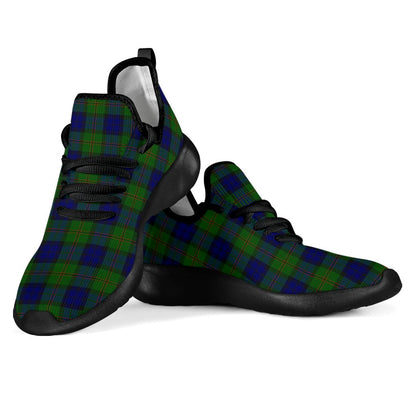 Dundas Modern Tartan Plaid Mesh Knit Sneakers