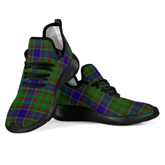 Adam Tartan Plaid Mesh Knit Sneakers