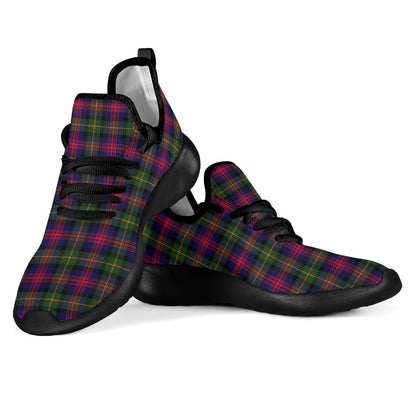 Logan Modern Tartan Plaid Mesh Knit Sneakers