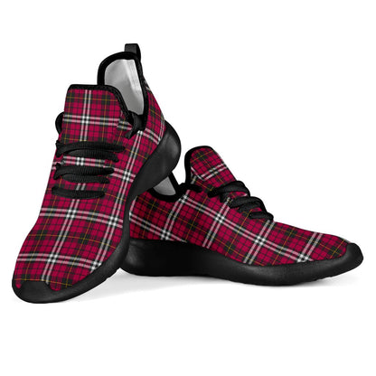 Little Tartan Plaid Mesh Knit Sneakers