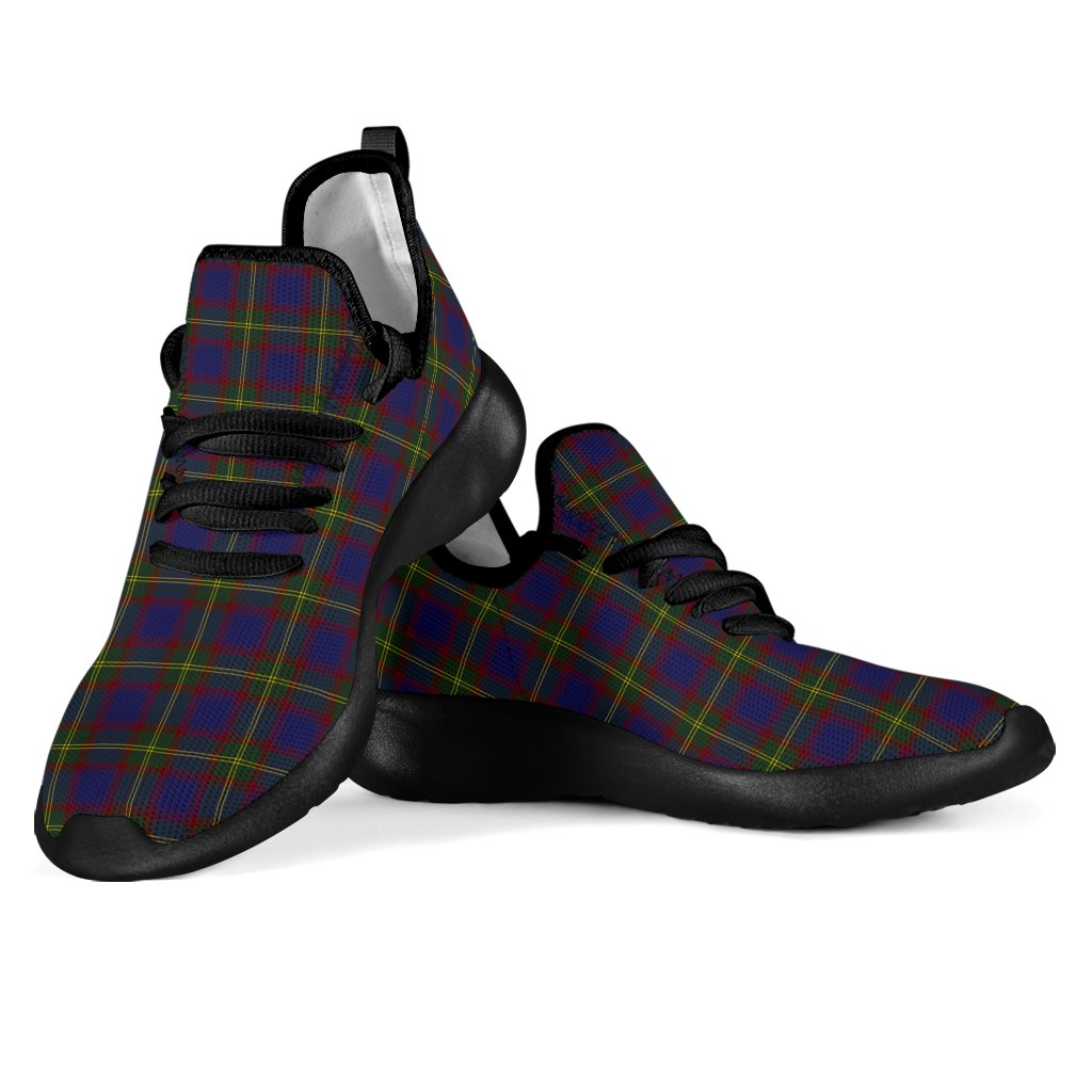 Durie Tartan Plaid Mesh Knit Sneakers