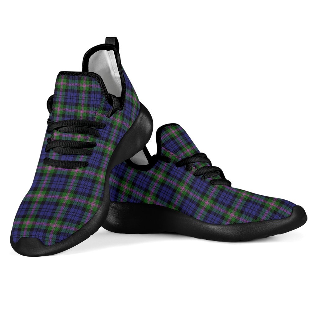 Baird Modern Tartan Plaid Mesh Knit Sneakers