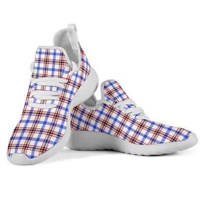 Boswell Modern Tartan Plaid Mesh Knit Sneakers