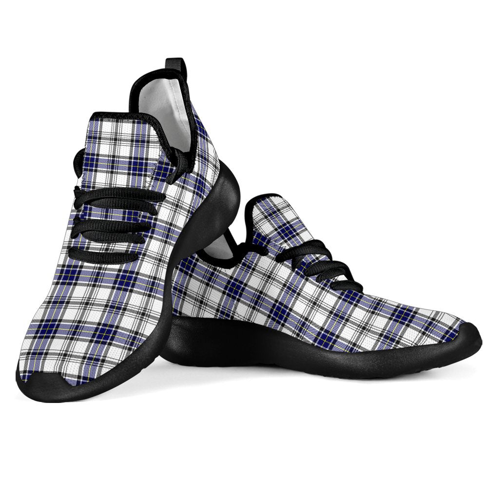 Hannay Modern Tartan Plaid Mesh Knit Sneakers