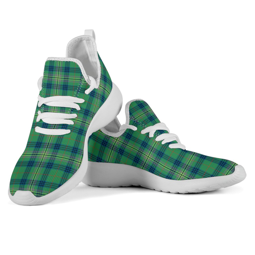 Kennedy Ancient Tartan Plaid Mesh Knit Sneakers