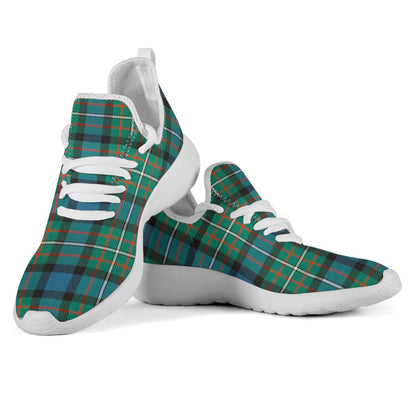 FERGUSON ANCIENT Tartan Plaid Mesh Knit Sneakers