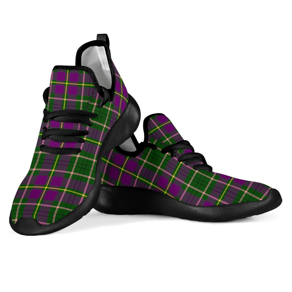 Taylor Tartan Plaid Mesh Knit Sneakers