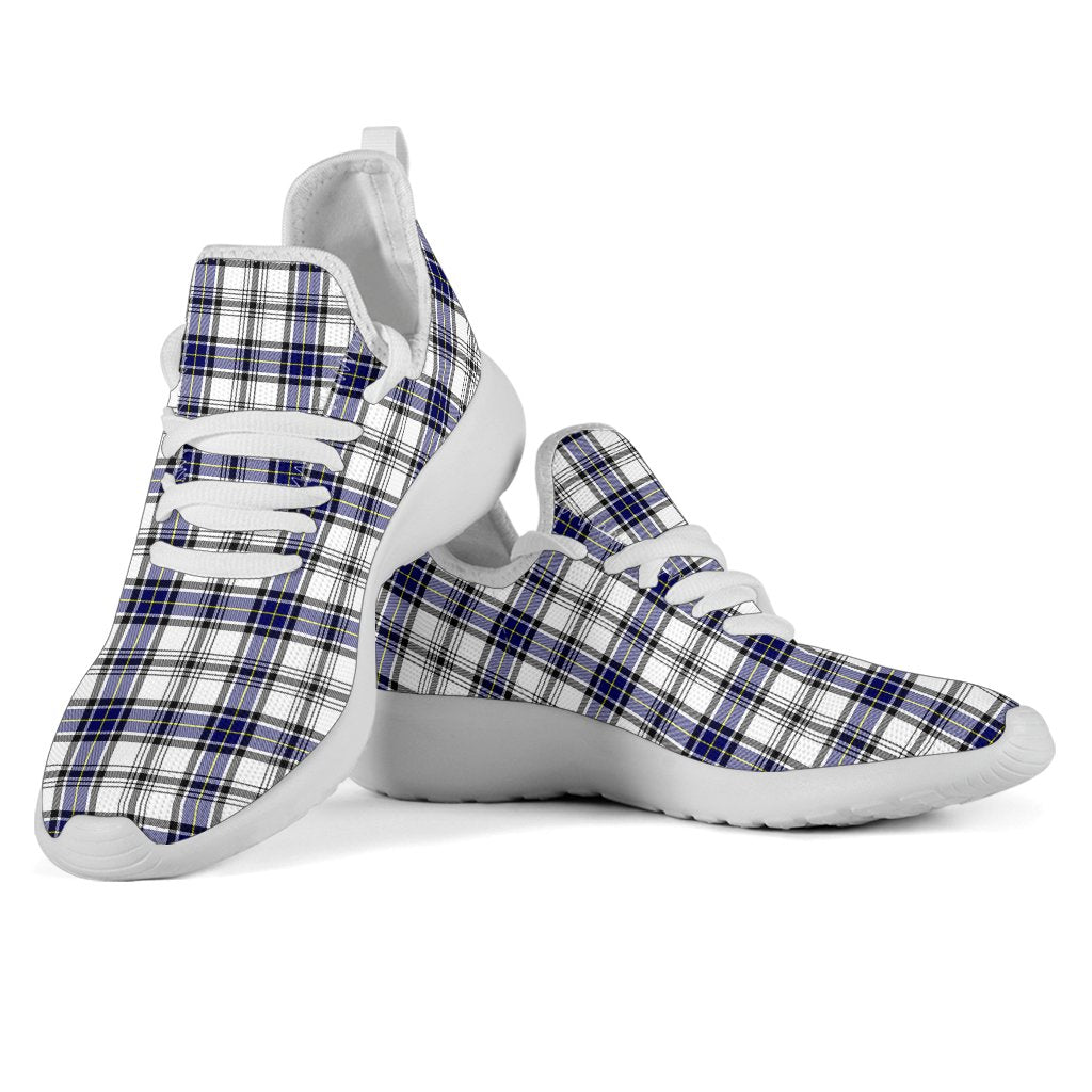 Hannay Modern Tartan Plaid Mesh Knit Sneakers