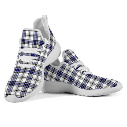 Hannay Modern Tartan Plaid Mesh Knit Sneakers