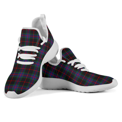 Nairn Tartan Plaid Mesh Knit Sneakers