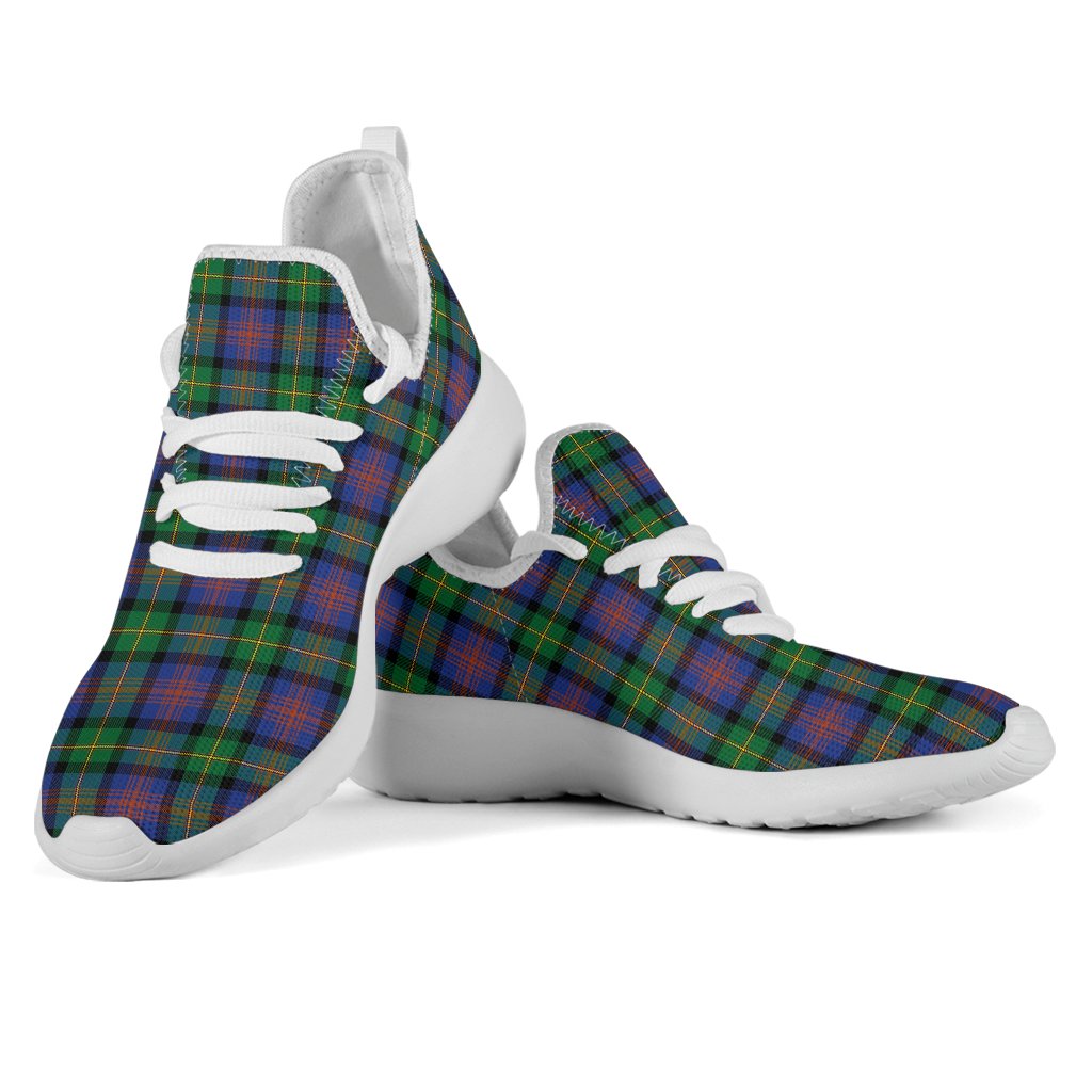 Logan Ancient Tartan Plaid Mesh Knit Sneakers