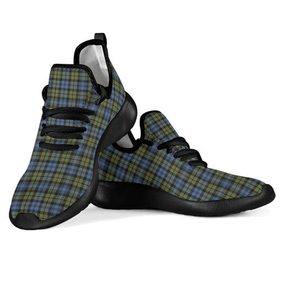 Campbell Faded Tartan Plaid Mesh Knit Sneakers