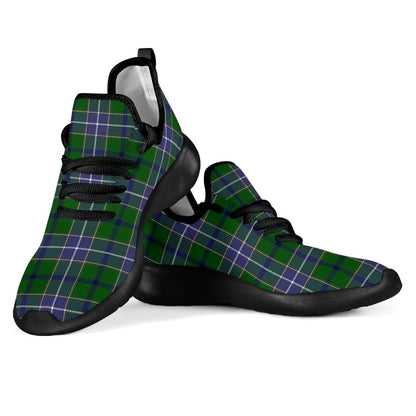 Wishart Hunting Modern Tartan Plaid Mesh Knit Sneakers