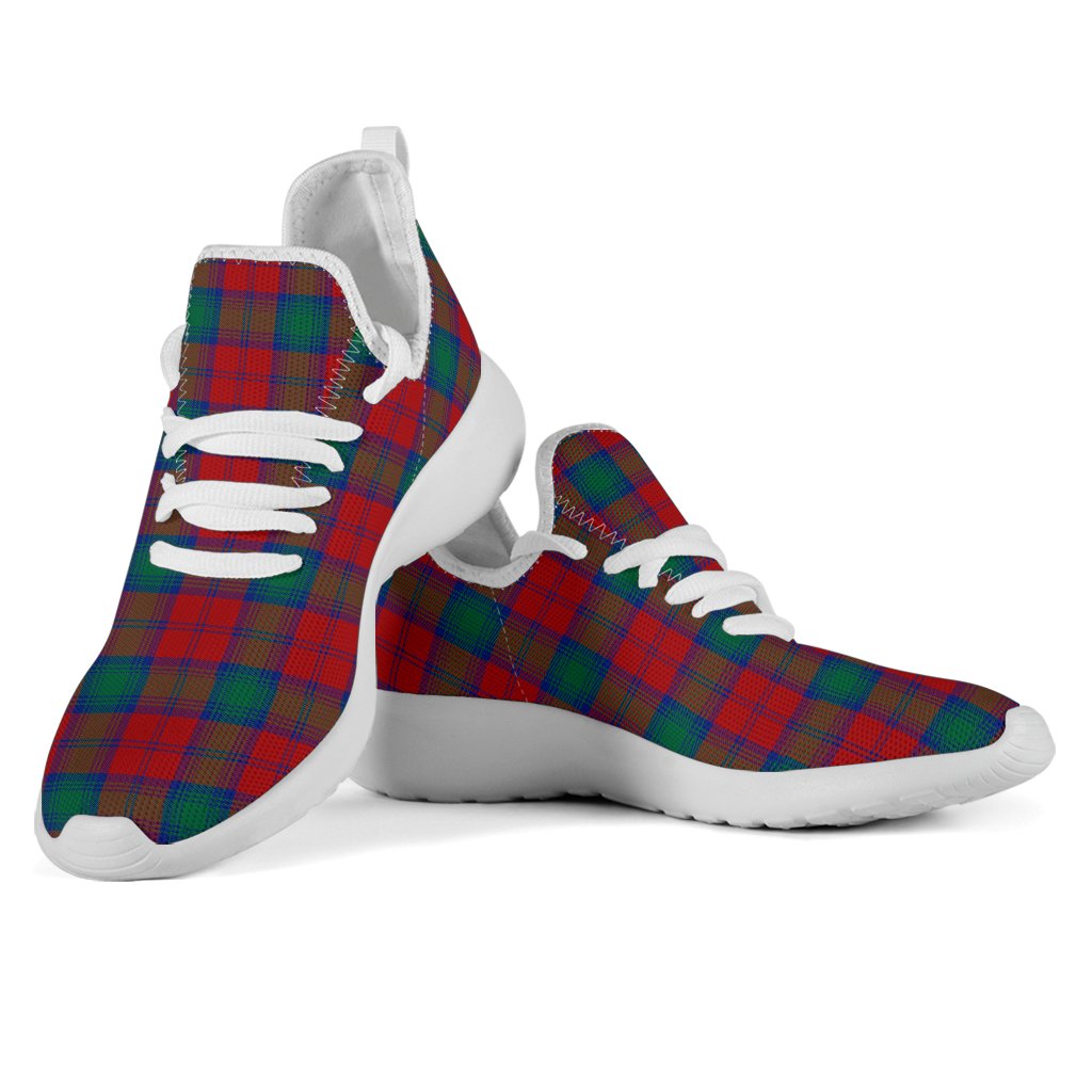 Lindsay Modern Tartan Plaid Mesh Knit Sneakers