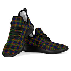 Clelland Modern Tartan Plaid Mesh Knit Sneakers