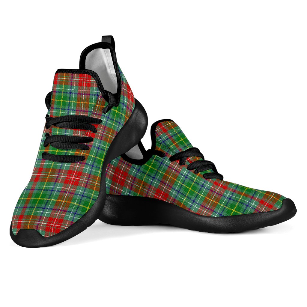 Muirhead Tartan Plaid Mesh Knit Sneakers