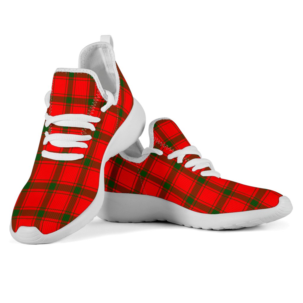 MacDonald of Sleat Tartan Plaid Mesh Knit Sneakers