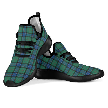 Sinclair Hunting Ancient Tartan Plaid Mesh Knit Sneakers