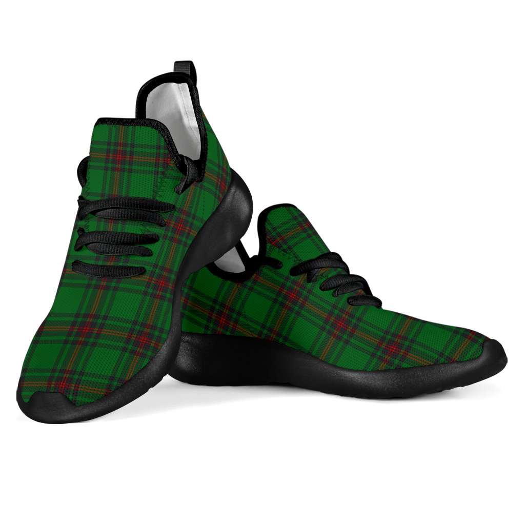 Fife District Tartan Plaid Mesh Knit Sneakers
