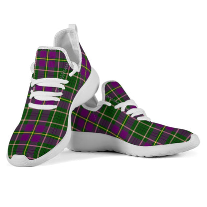 Taylor Tartan Plaid Mesh Knit Sneakers