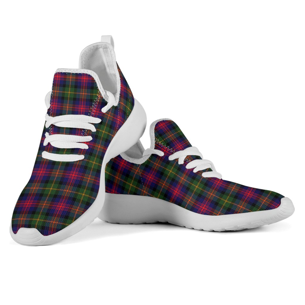 Logan Modern Tartan Plaid Mesh Knit Sneakers