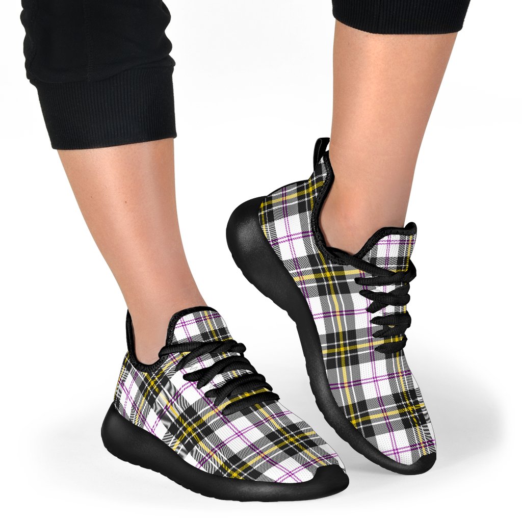 MacPherson Dress Modern Tartan Plaid Mesh Knit Sneakers