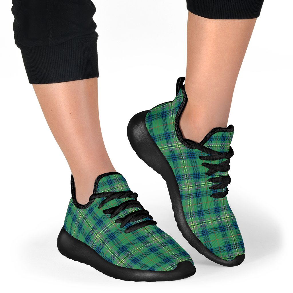 Kennedy Ancient Tartan Plaid Mesh Knit Sneakers