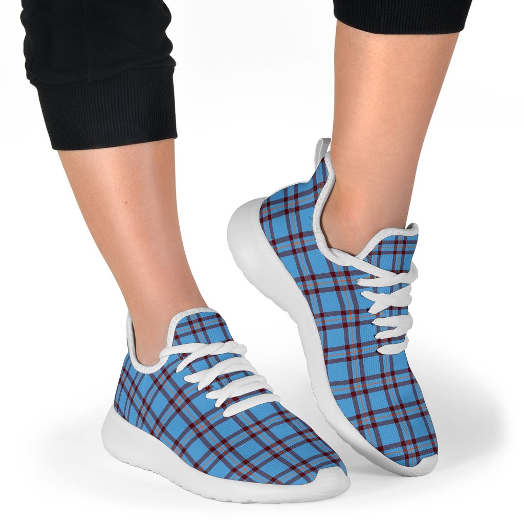 Elliot Ancient Tartan Plaid Mesh Knit Sneakers