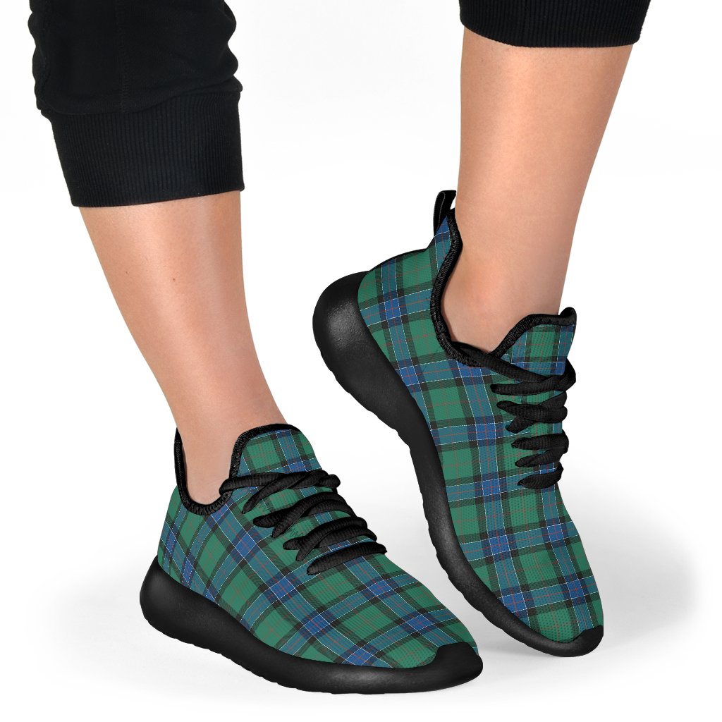 Sinclair Hunting Ancient Tartan Plaid Mesh Knit Sneakers