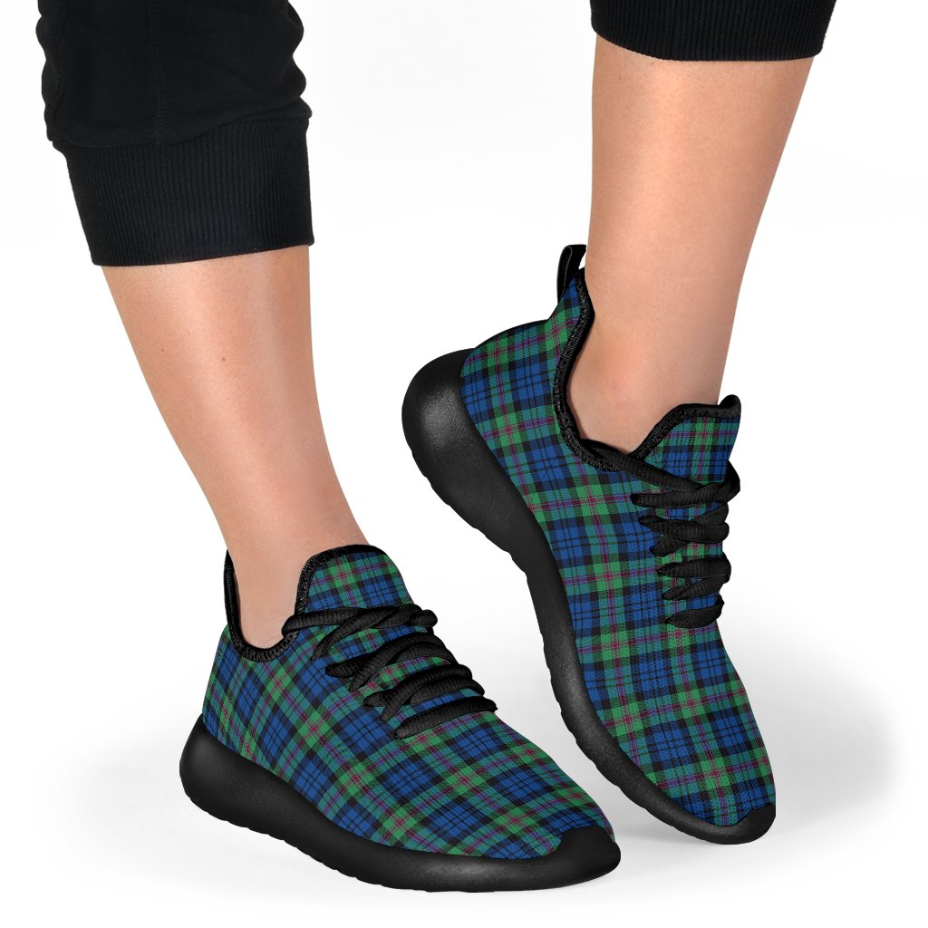 Baird Ancient Tartan Plaid Mesh Knit Sneakers