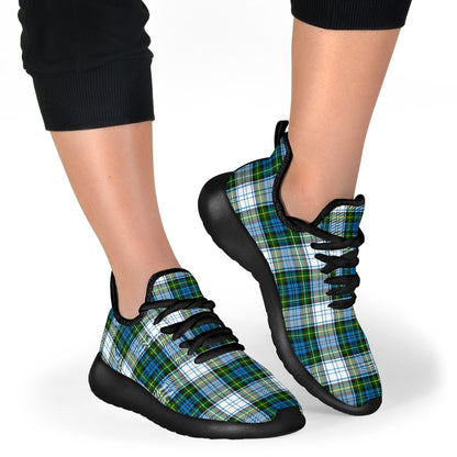 Campbell Dress Tartan Plaid Mesh Knit Sneakers