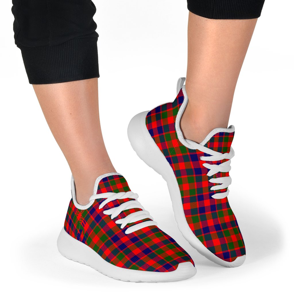 Gow Modern Tartan Plaid Mesh Knit Sneakers