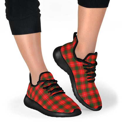 MacFie Tartan Plaid Mesh Knit Sneakers