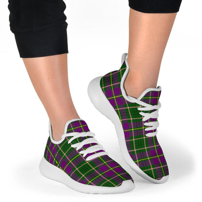 Taylor Tartan Plaid Mesh Knit Sneakers