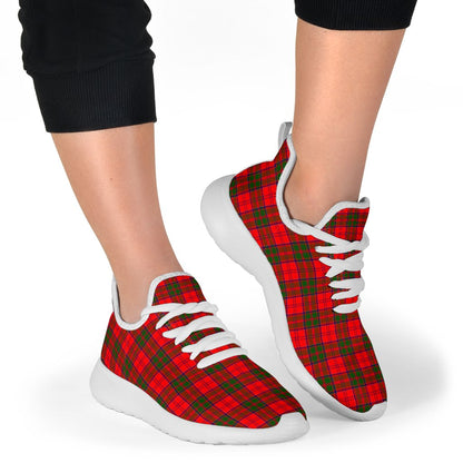 Grant Modern Tartan Plaid Mesh Knit Sneakers