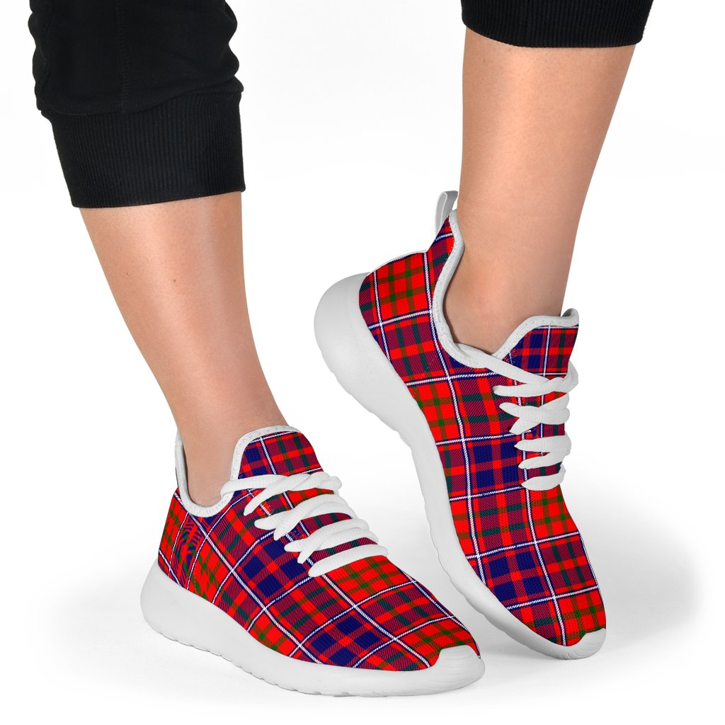 Cameron of Lochiel Modern Tartan Plaid Mesh Knit Sneakers