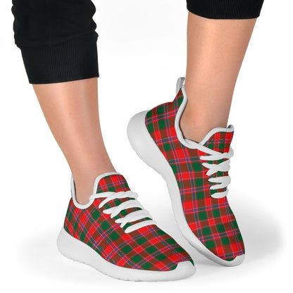 Dalziel Modern Tartan Plaid Mesh Knit Sneakers