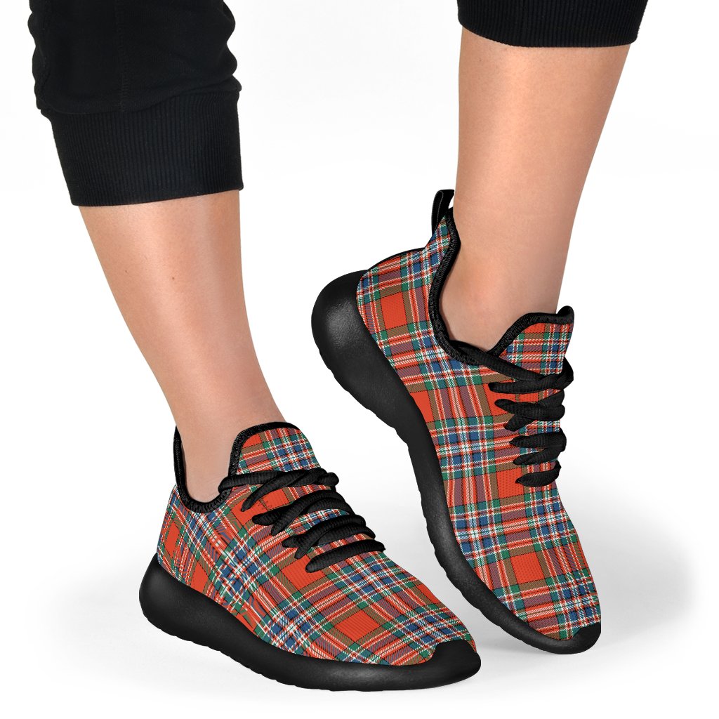 MacFarlane Ancient Tartan Plaid Mesh Knit Sneakers