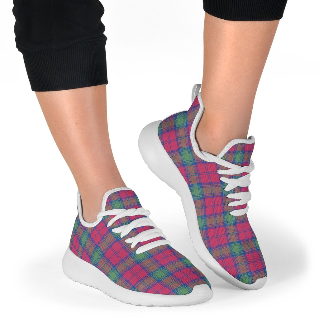 Lindsay Ancient Tartan Plaid Mesh Knit Sneakers