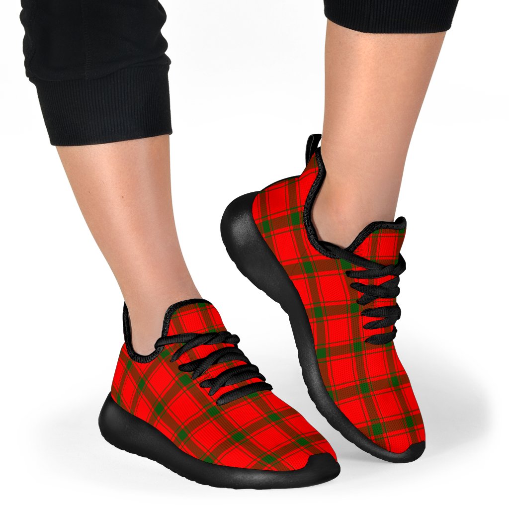 MacDonald of Sleat Tartan Plaid Mesh Knit Sneakers