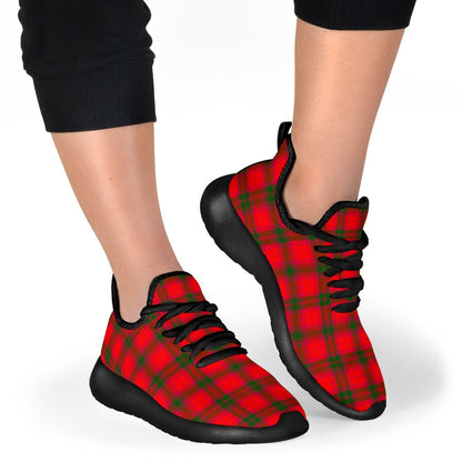 MacNab Modern Tartan Plaid Mesh Knit Sneakers