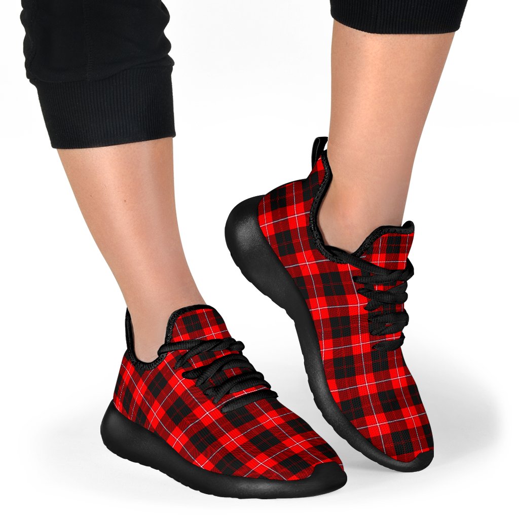 Cunningham Modern Tartan Plaid Mesh Knit Sneakers