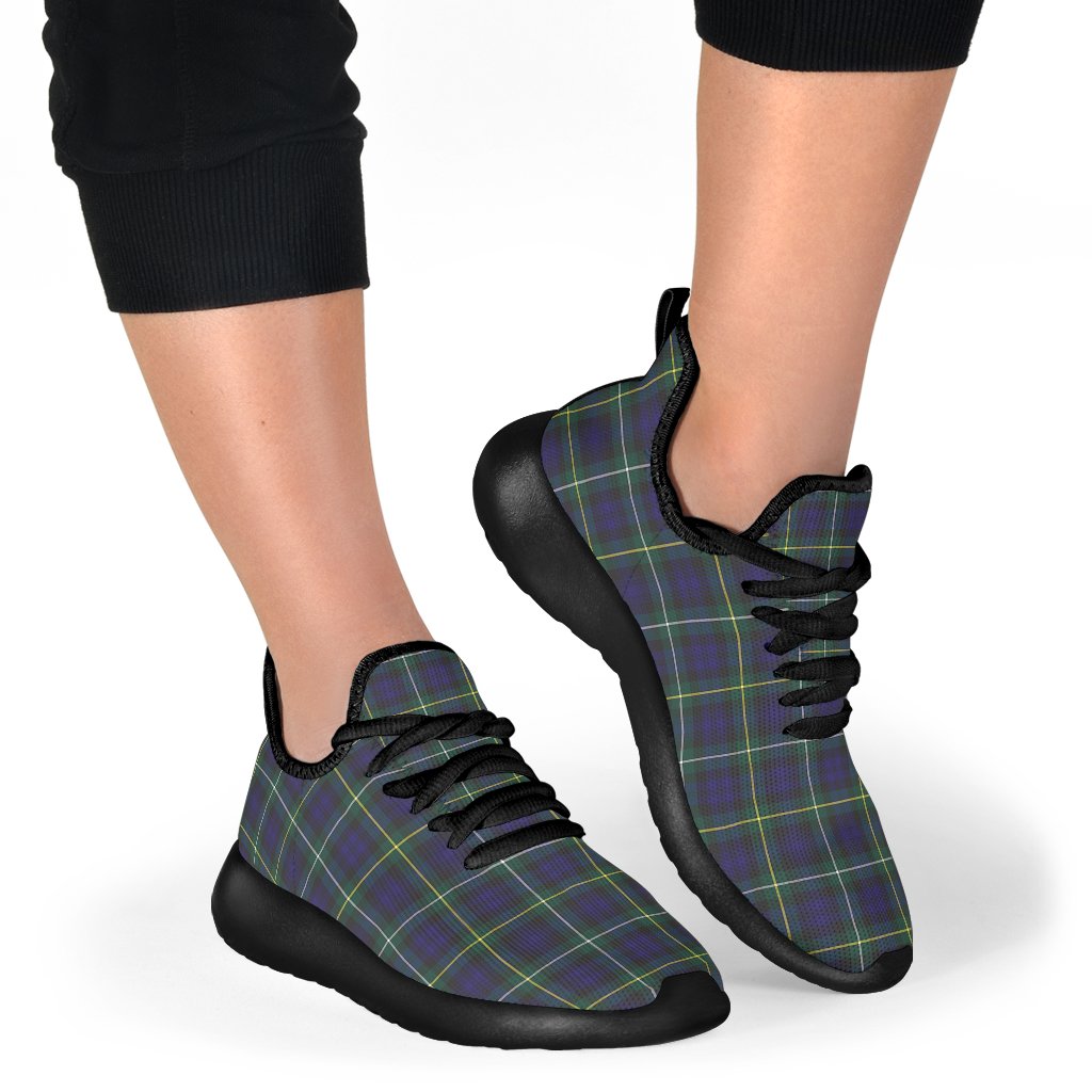 Campbell Argyll Modern Tartan Plaid Mesh Knit Sneakers