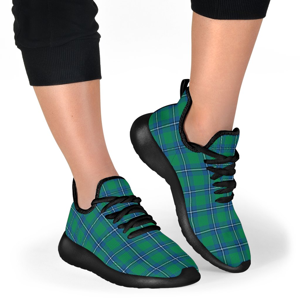 Irvine Ancient Tartan Plaid Mesh Knit Sneakers