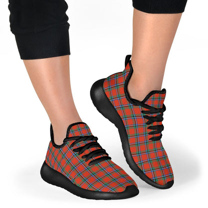 Sinclair Ancient Tartan Plaid Mesh Knit Sneakers